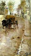 Nils Kreuger grand rue, bourg-la-reine oil painting on canvas